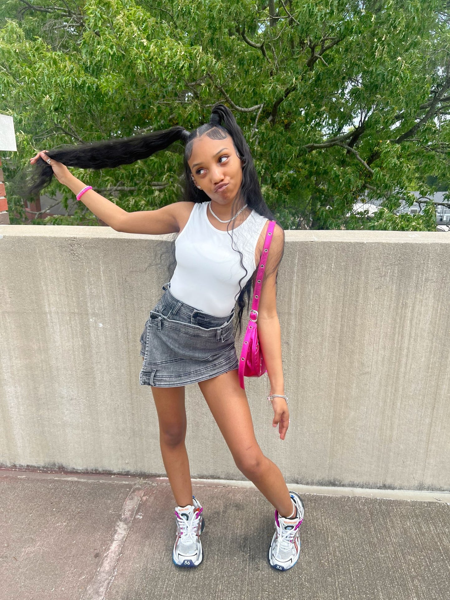 High Waist Irregular Skirts Denim Shorts