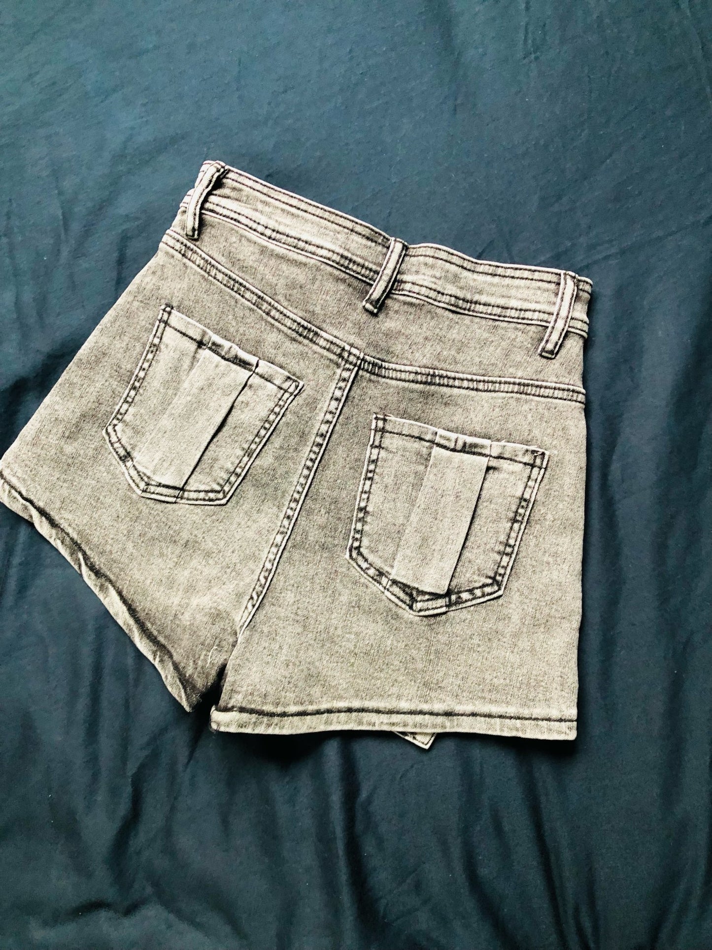 High Waist Irregular Skirts Denim Shorts