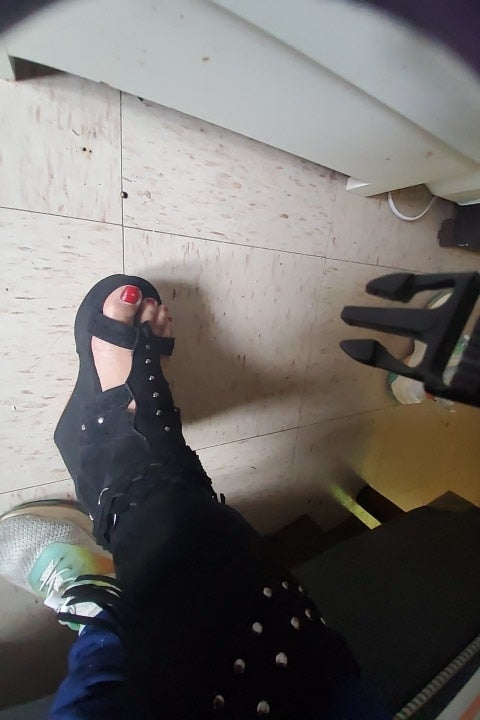 Retro Cowboy Wedge Sandal Boots