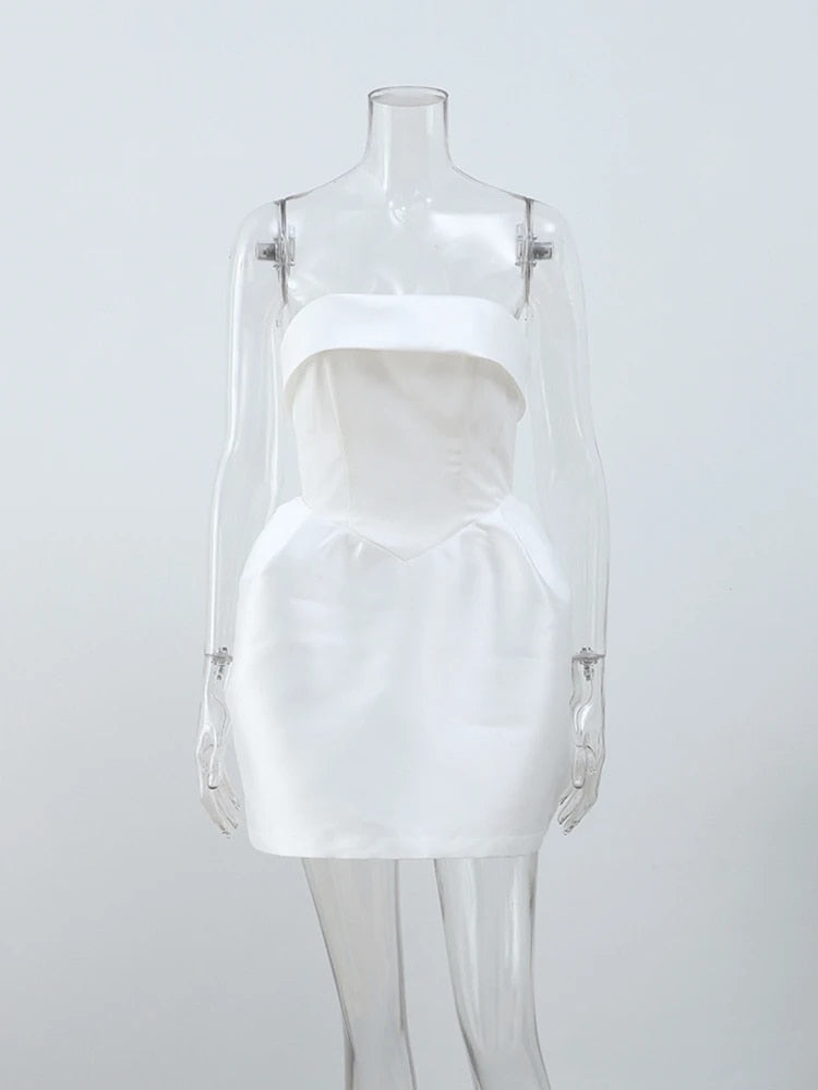 Strapless Sleeveless Mini Dresses