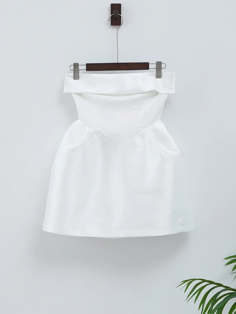 Strapless Sleeveless Mini Dresses