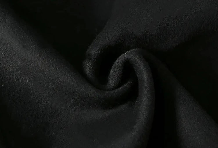 Cashmere Horn Button Hooded Real Fox Fur Coats