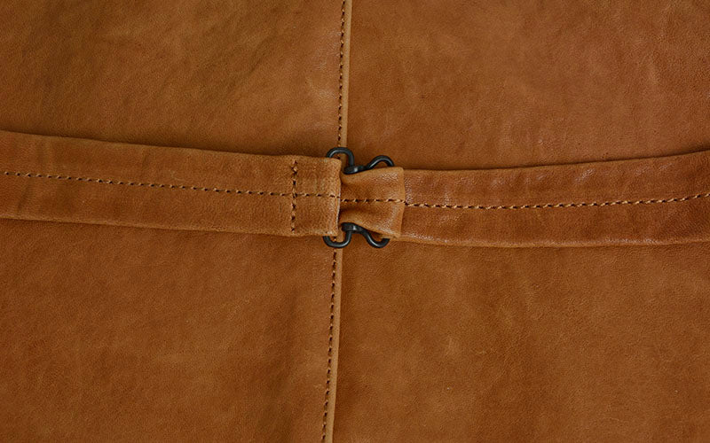 Genuine Leather Vest Slim Cargo