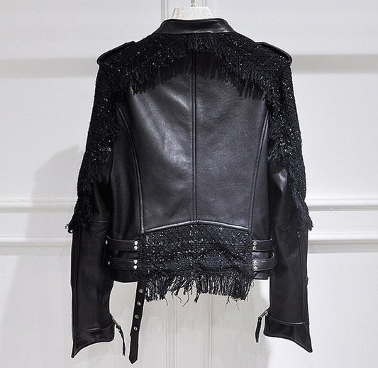 Genuine Leather Motorcycle Slim Jackets