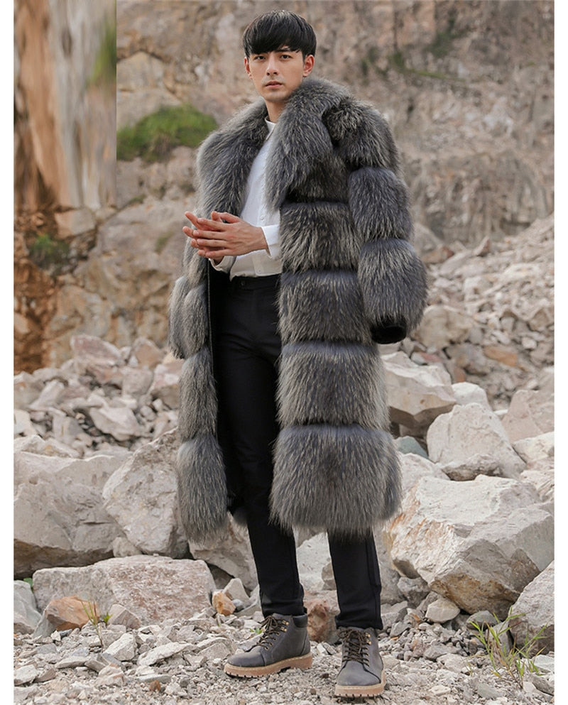 Genuine Real X-Long Fur Coats Full Pelt
