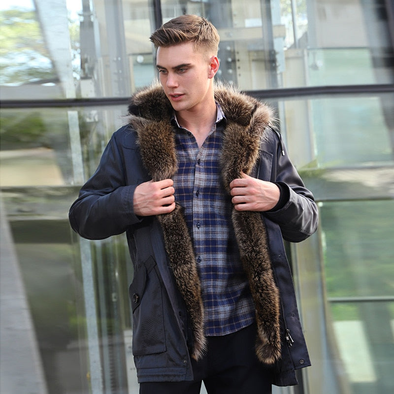 Waterproof Coat Real Fur Liner & Fur Collar