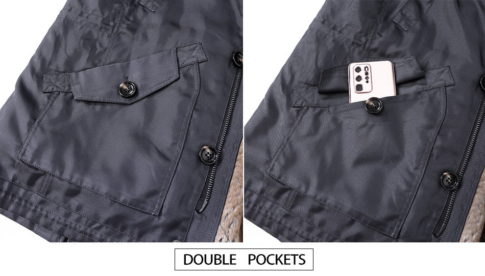 Waterproof Coat Real Fur Liner & Fur Collar