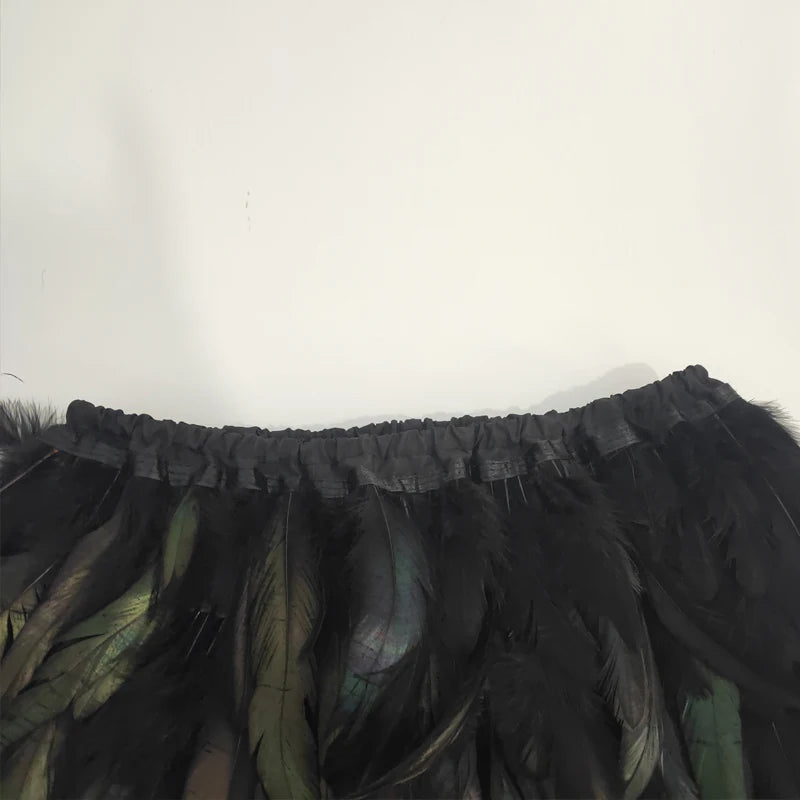 Real Feather Mini Skirts