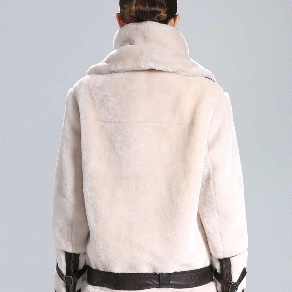 Genuine Leather Real Fur Shearling Coats