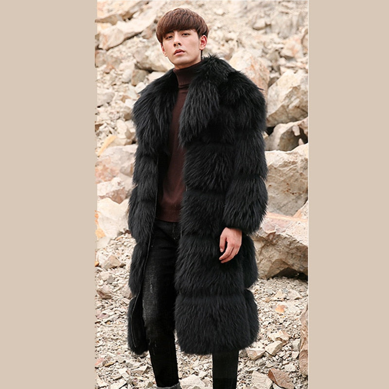 Genuine Real X-Long Fur Coats Full Pelt
