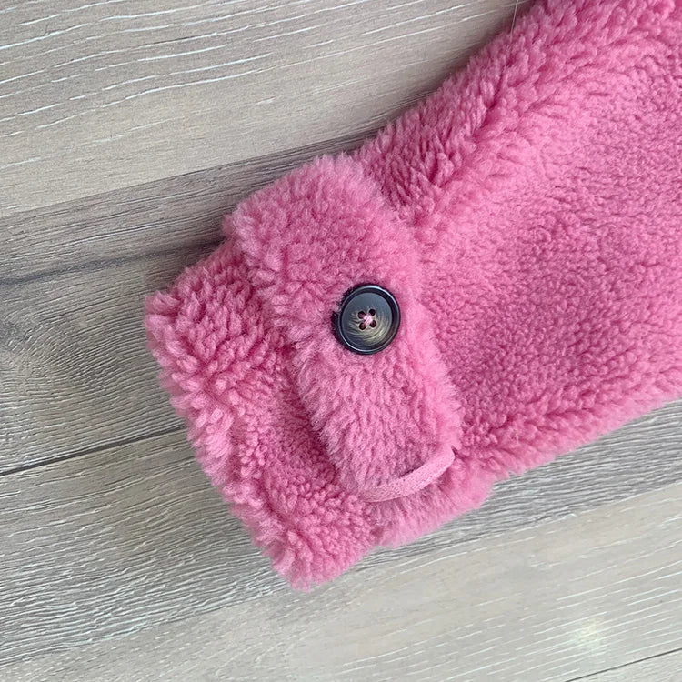 Cashmere Coats Plush Shearing Real Fur