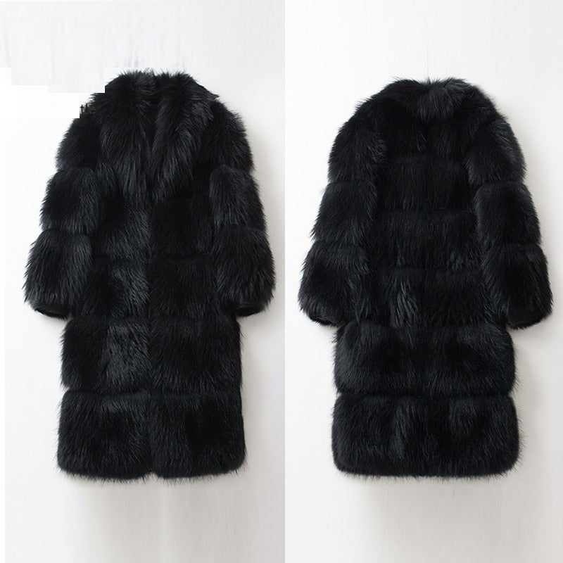 Genuine Real X-Long Fur Coats Full Pelt