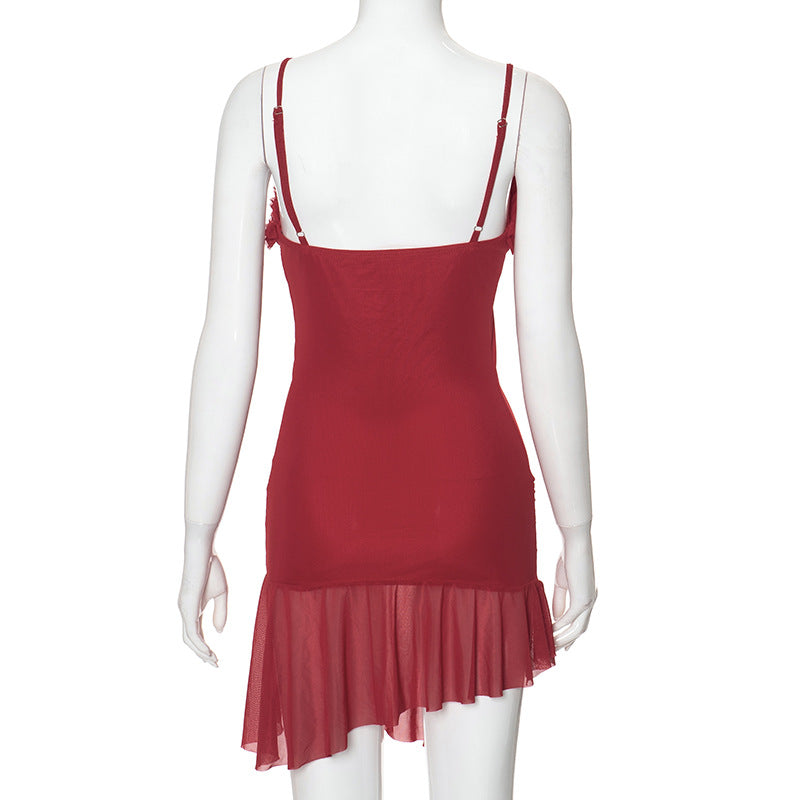 Open Belly Sleeveless Mini Dresses