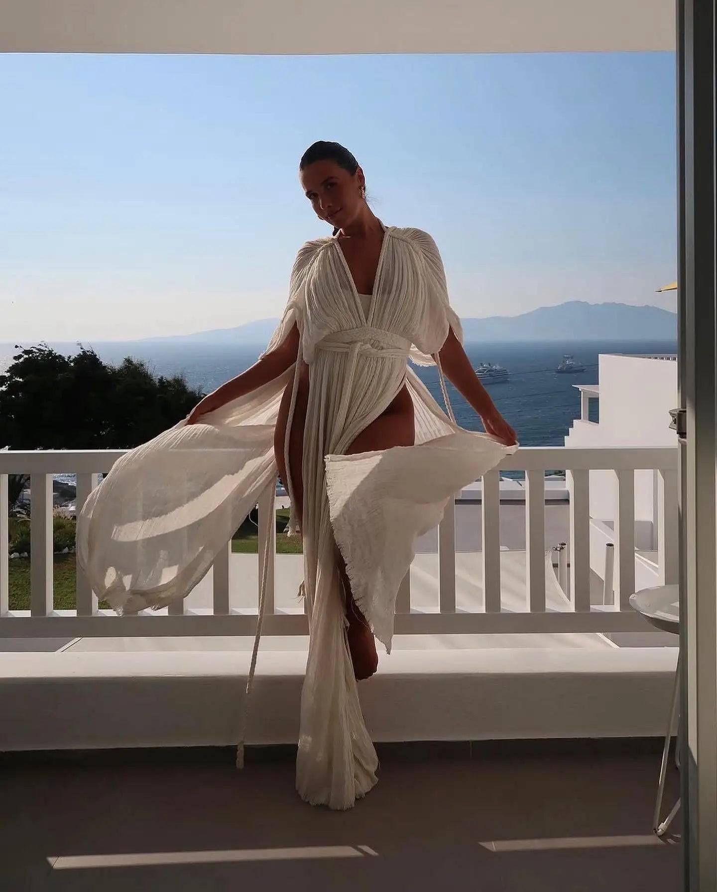 V Neck Boho Summer Maxi Dresses