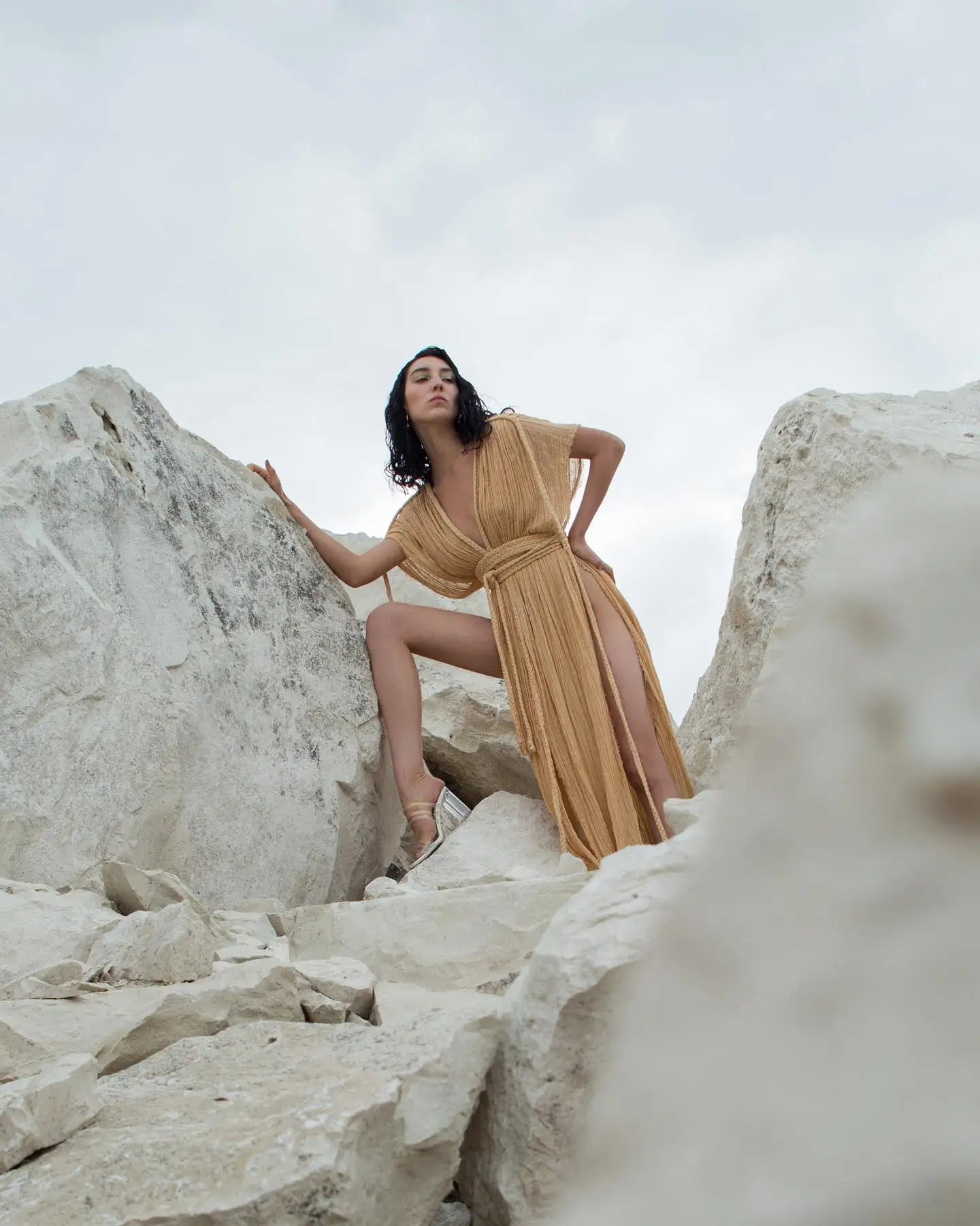 V Neck Boho Summer Maxi Dresses