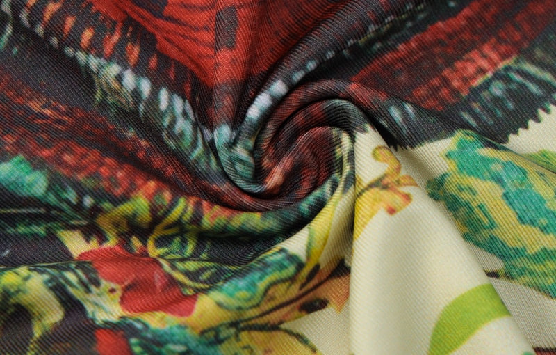 Orange Slices Long Dress