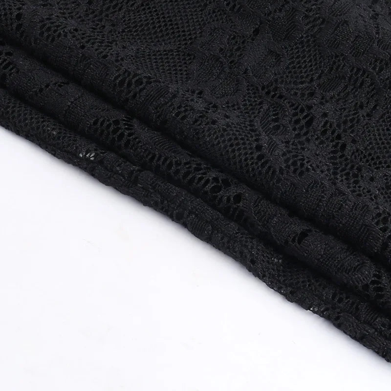 Mesh Sleeveless Floral Lace Jumpsuits