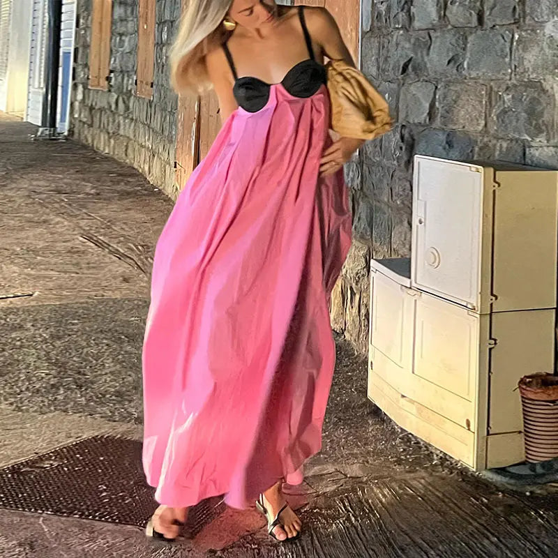 Backless Tie Loose Summer Dresses