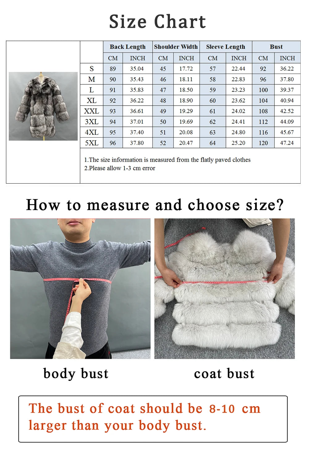 Big Collar Real Fox Fur Long Coats