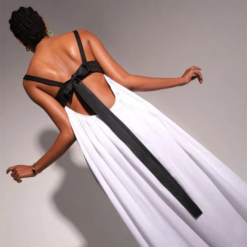 Backless Tie Loose Summer Dresses