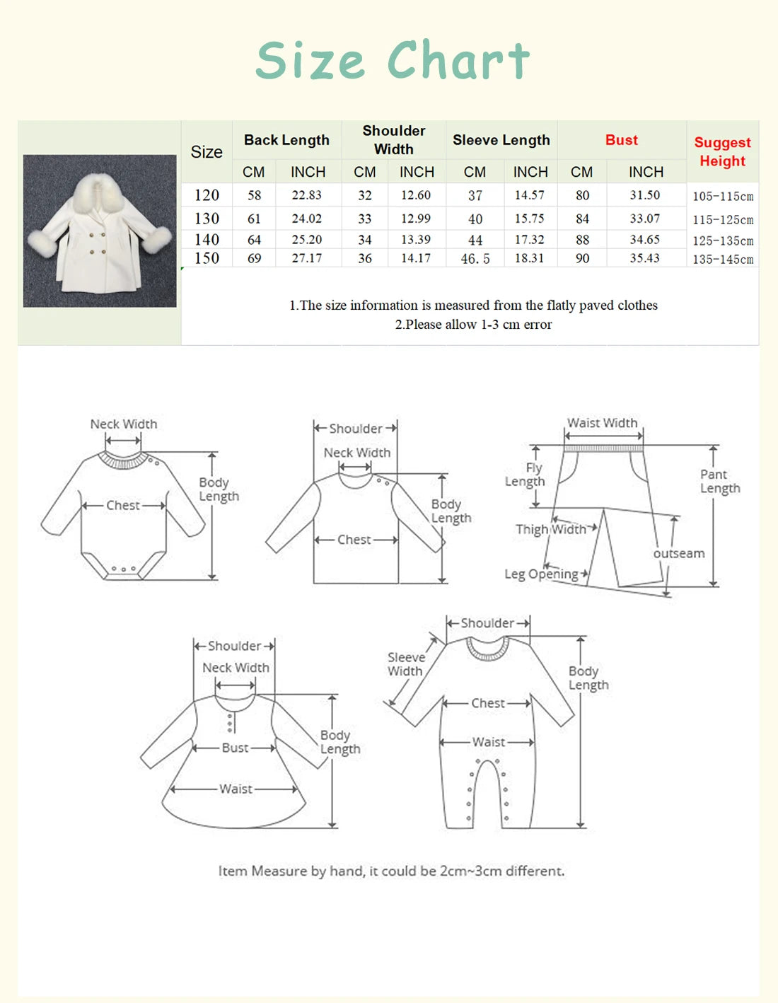 Mother & Daughter Cashmere Wool Pea Coats Fur Collar & Cuffs