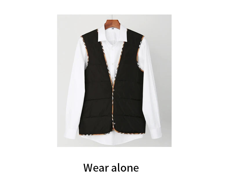 X-Long Wool Trench Coats Inner Detachable Down Vest