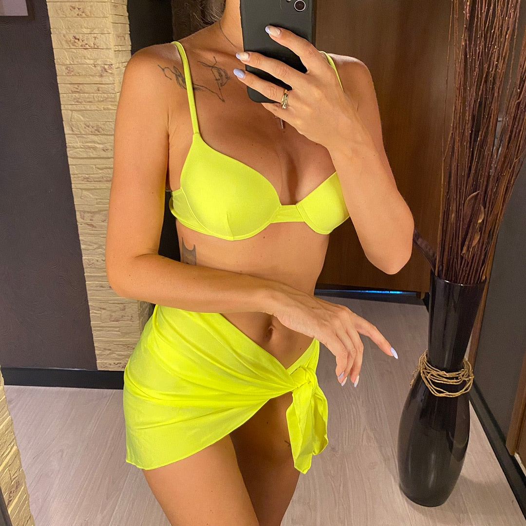 Sarong Bikini Sets & Mini Skirt