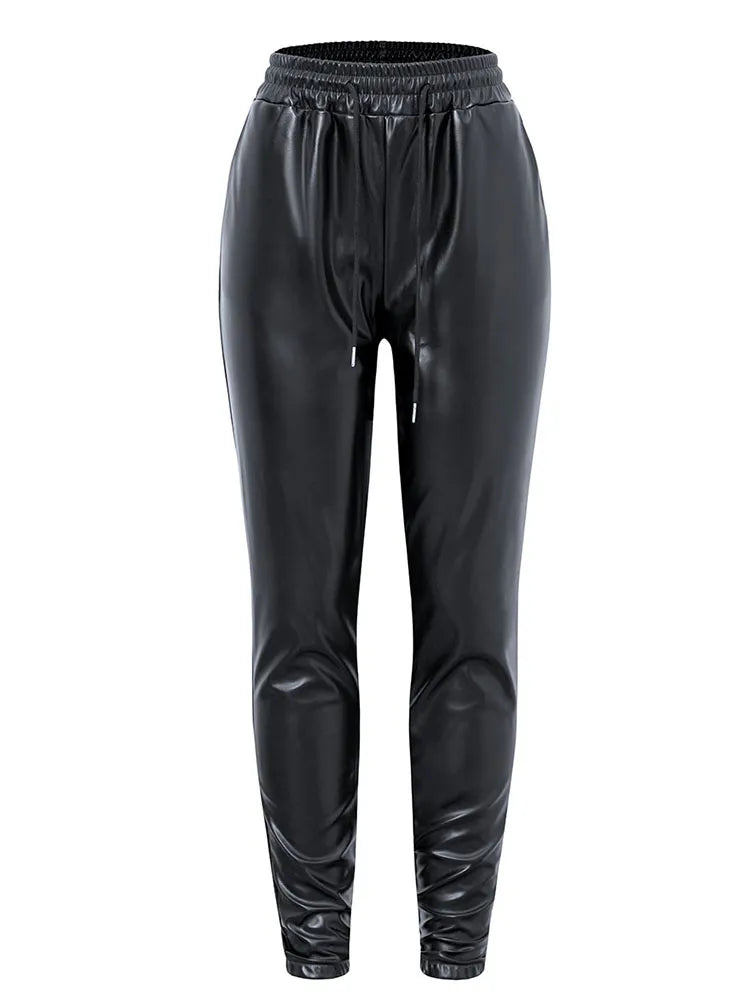 Pu Leather Pants Plus Size