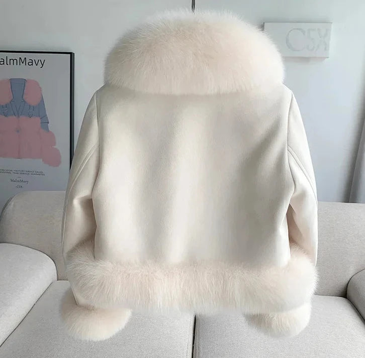 Genuine Leather Real Fur Down Lining Suede Jackets