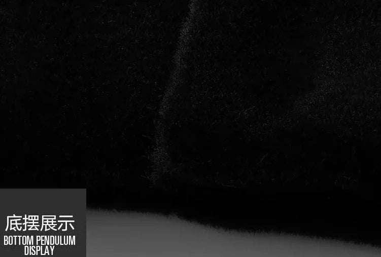 Real Mink Fur Collar Duck Down Long Wool Coats