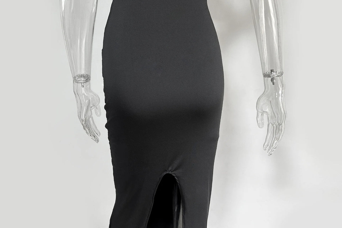 Sleeveless Hollow Spaghetti Strap Maxi Dress