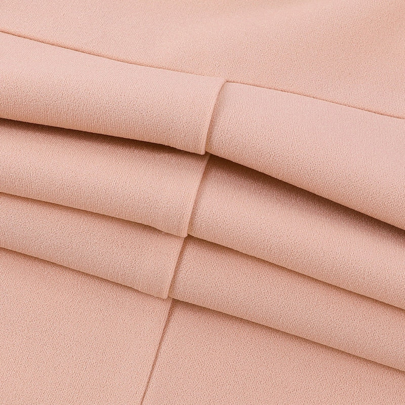 Feather Backless Sleeveless Mid-Calf Dresses