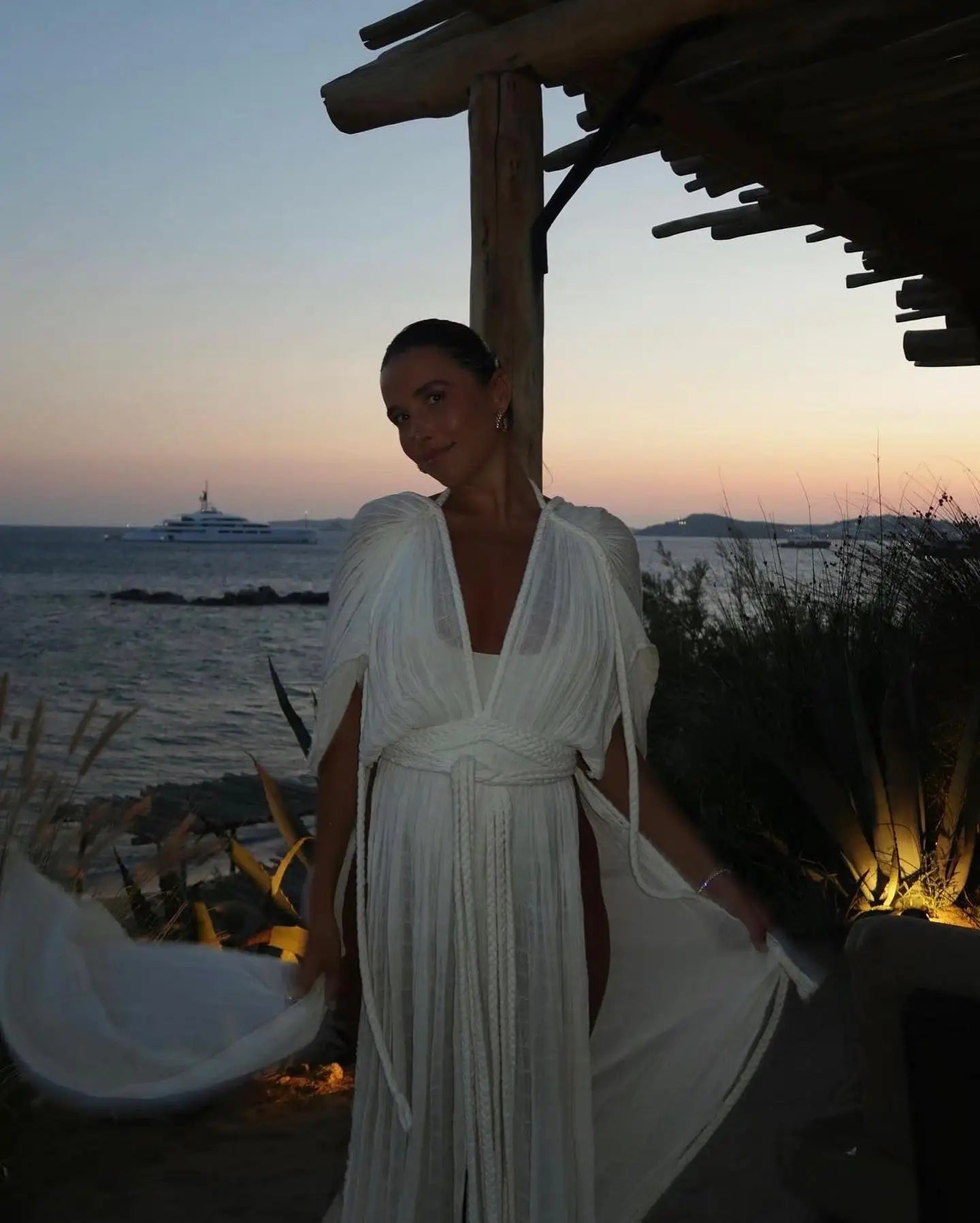 V Neck Boho Summer Maxi Dresses