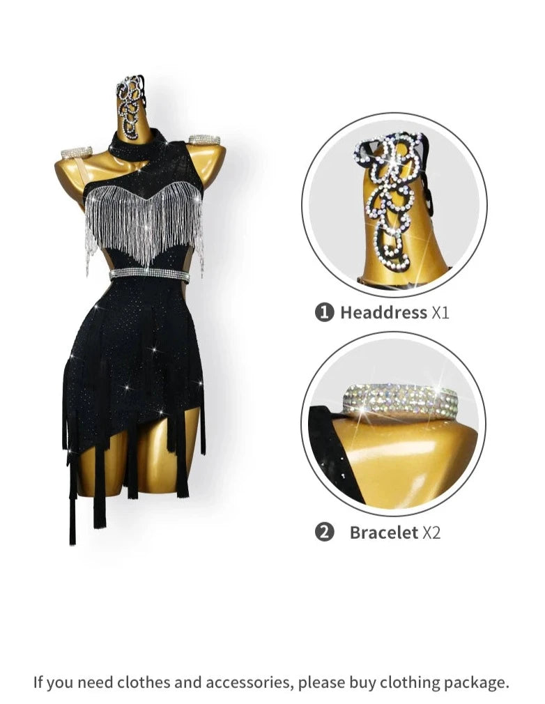Choker Sleeveless Tassel Mini Dresses