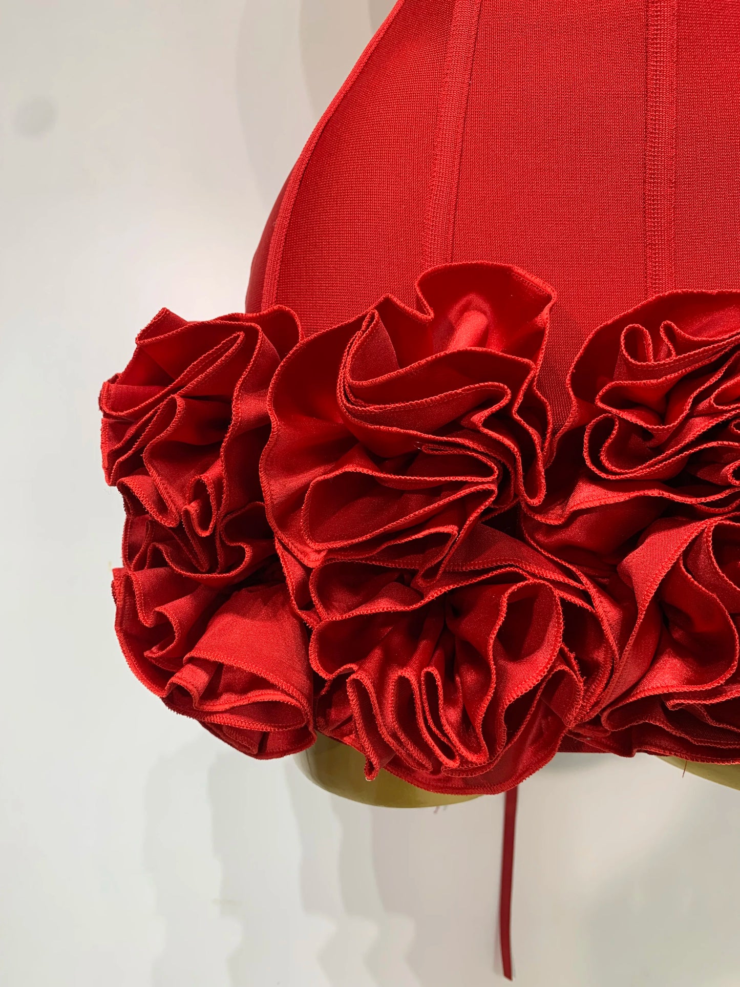Strapless 3D Flowers Mini Dresses