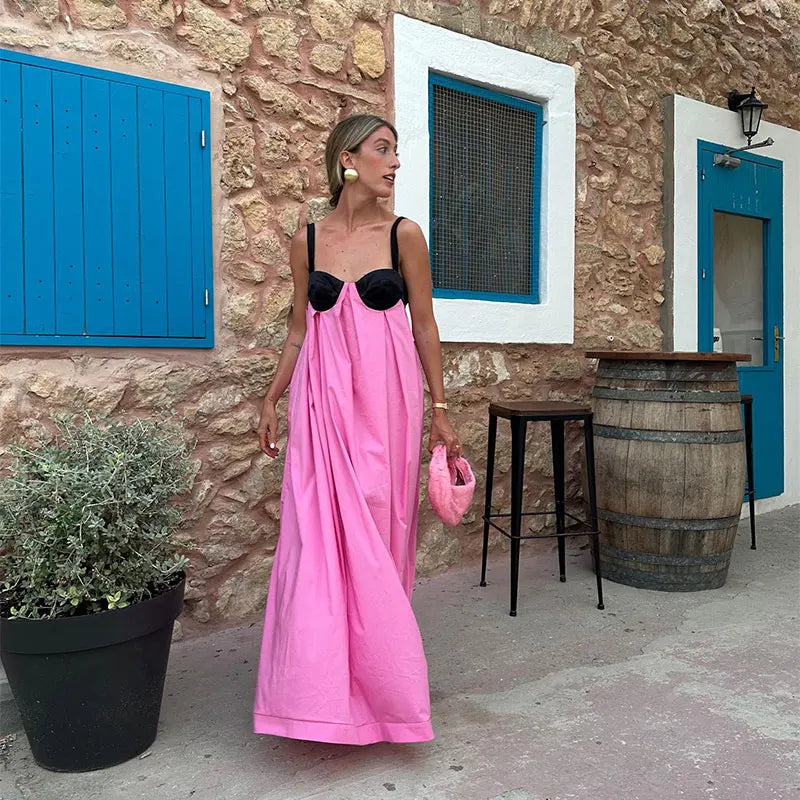 Backless Tie Loose Summer Dresses