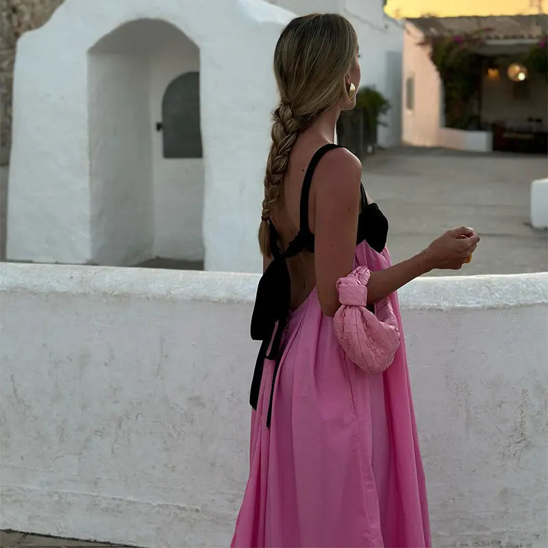 Backless Tie Loose Summer Dresses
