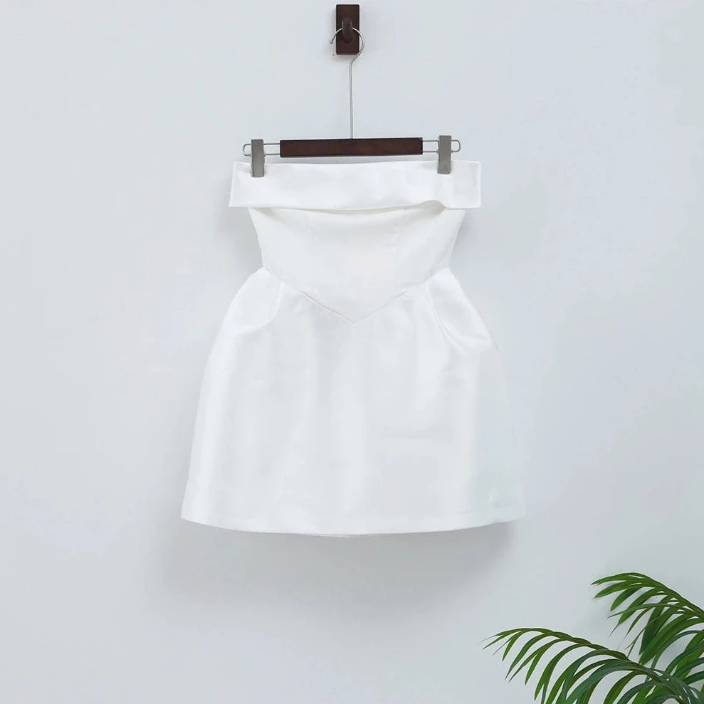 Strapless Sleeveless Mini Dresses