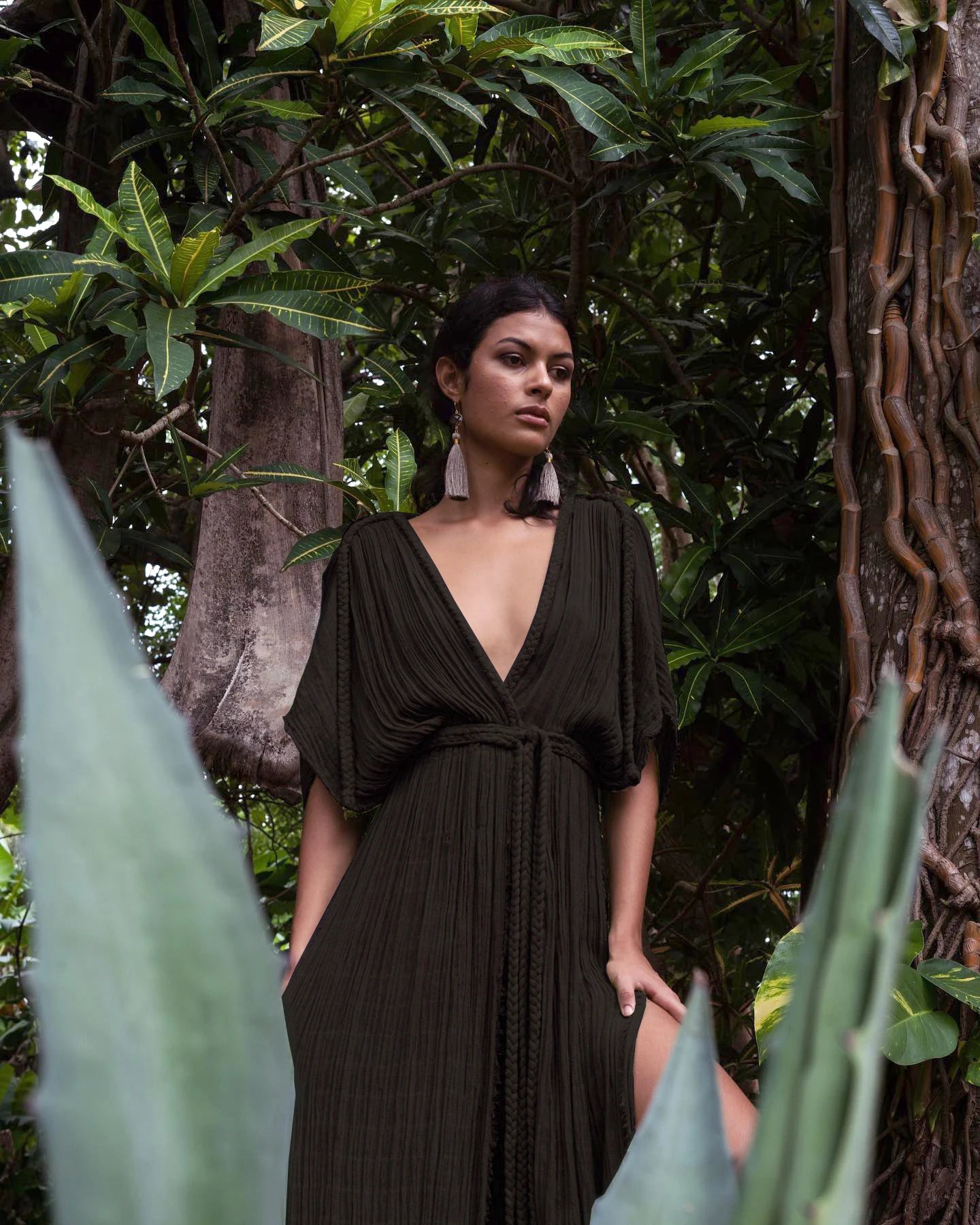 V Neck Boho Summer Maxi Dresses