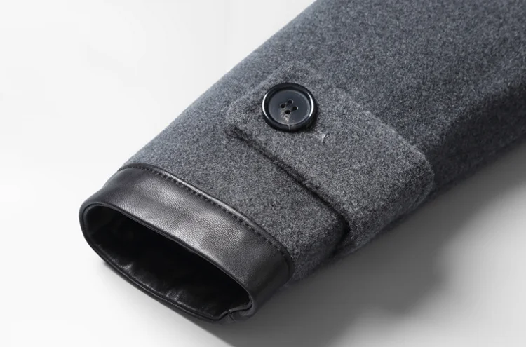 Long Real Wool Coats Hooded