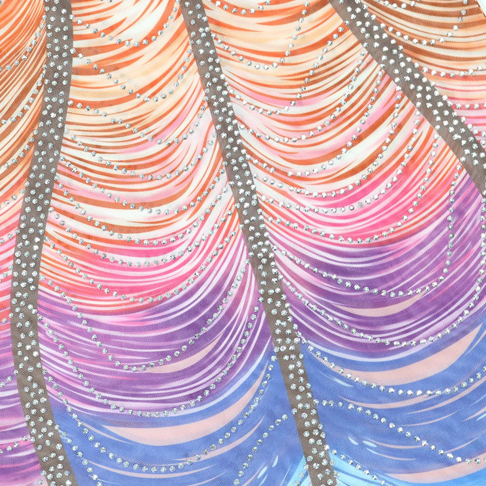 Rhinestone Sleeveless Mini Dress