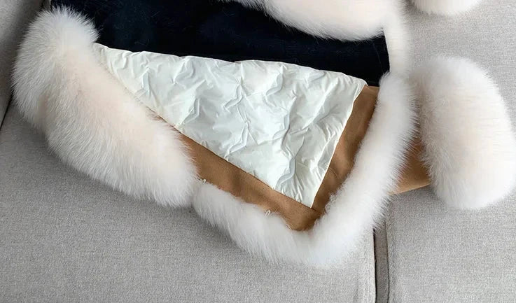 Genuine Leather Real Fur Down Lining Suede Jackets