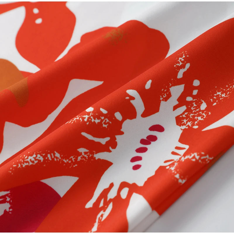 Floral Print Tank Crop Top & Skirt Sets