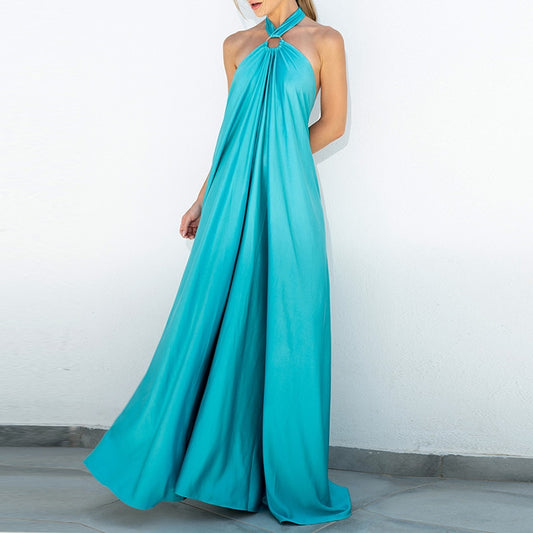 Halter Tube Backless Loose Maxi Dresses