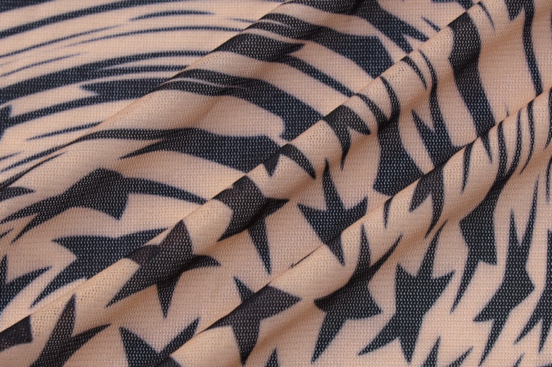 Mesh Star Jumpsuit Two Piece Sets