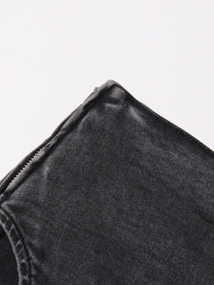 Jean Pocket Skirt Denim Shorts