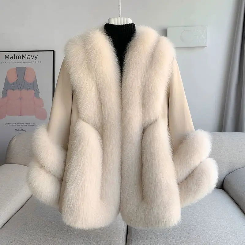 Genuine Leather Coats Real Fur Duck Down