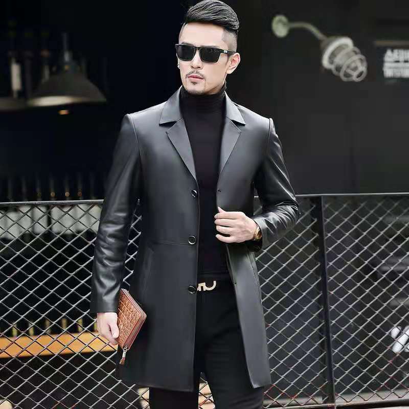 Genuine Leather Jackets Slim 3 Button