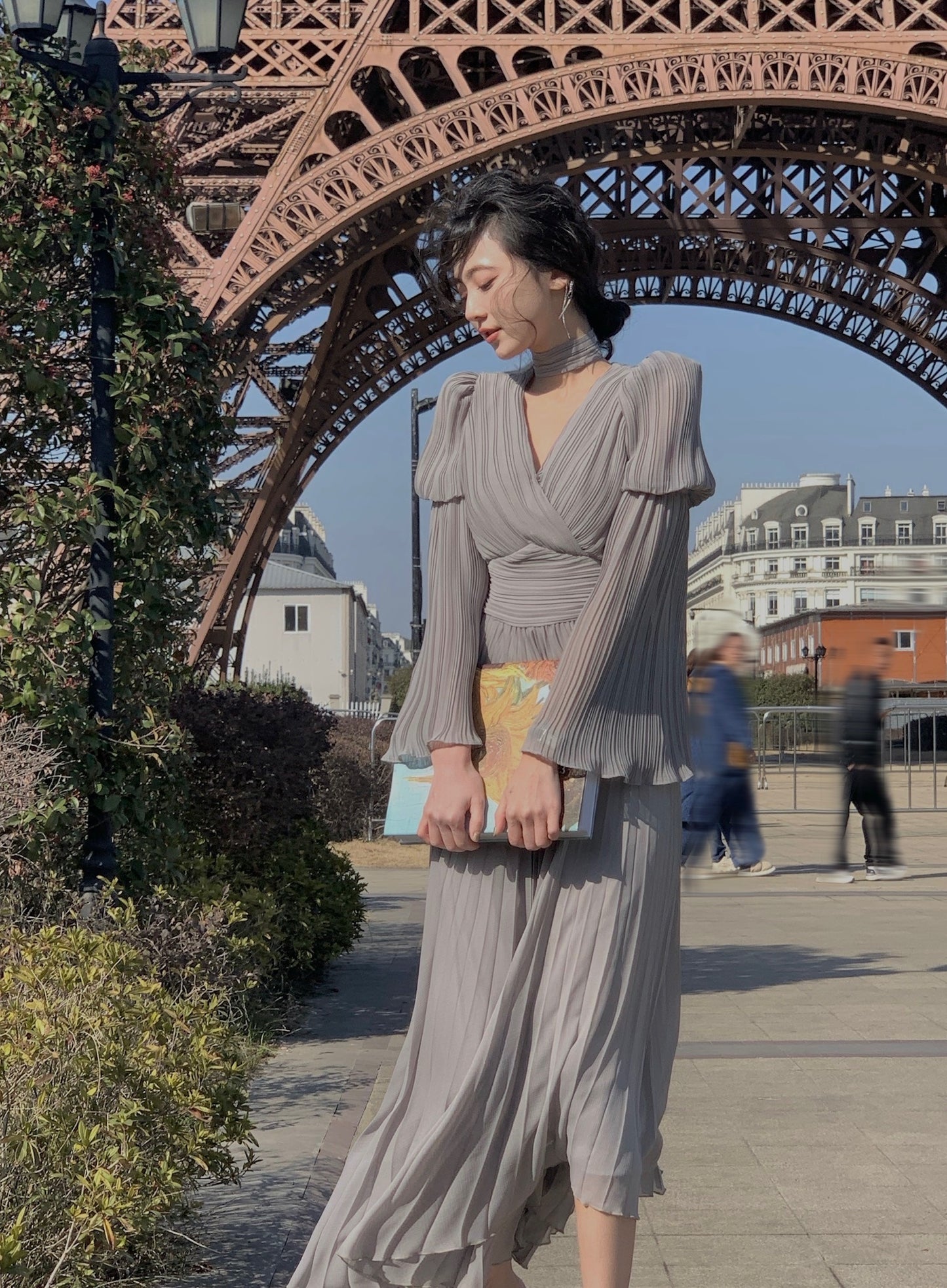 Vintage Style Flare Sleeve Loose Maxi Dresses