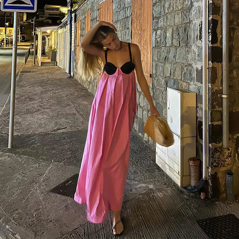 Backless Tie Loose Summer Dresses